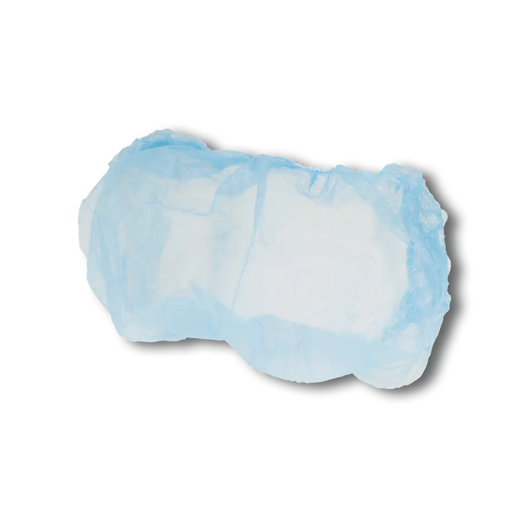 Skjeggbeskytter blå m/strikk, 20pk i krt