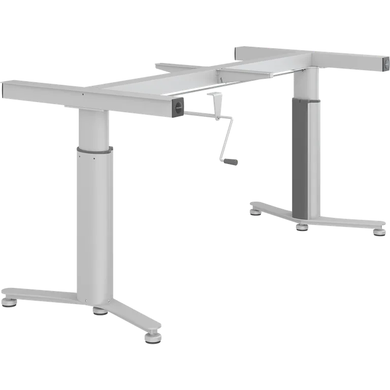 Løfteenhet til frittstående bord, manuell høyderegulering, 2001-2400 mm